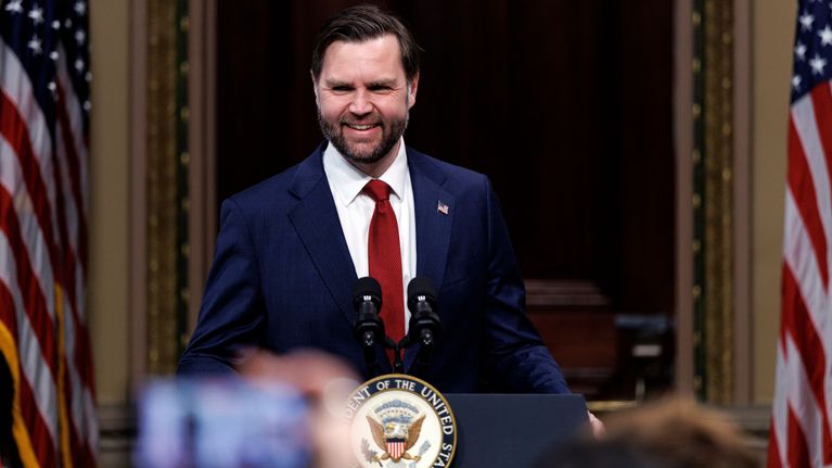 Yhdysvaltain varapresidentti J.D. Vance.