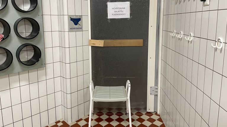 Joensuun uimahalli Vesikon höyrysauna on suljettu.