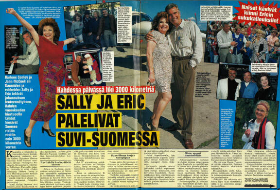 Saippuasarjan tähdet olivat kylmän juhannuksen kunniavieraita.