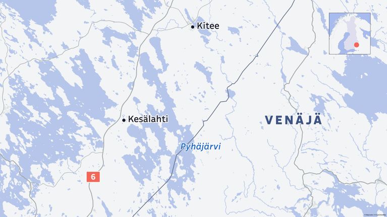 Pyhäjärven sijaintikartta.