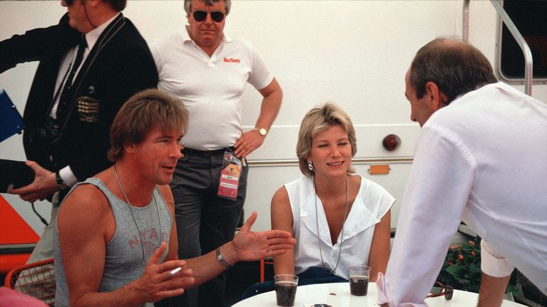 James Hunt Hungaroringin radalla.