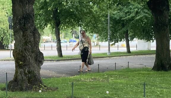 Henkka marssi varmoin ottein tuttuun puistoon, jossa hän pitää yleisen tiedon mukaan hoviaan.