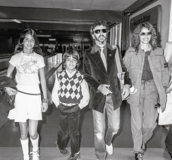 Ringo, Barbara ja hänen lapsensa häiden aikoihin 1982.