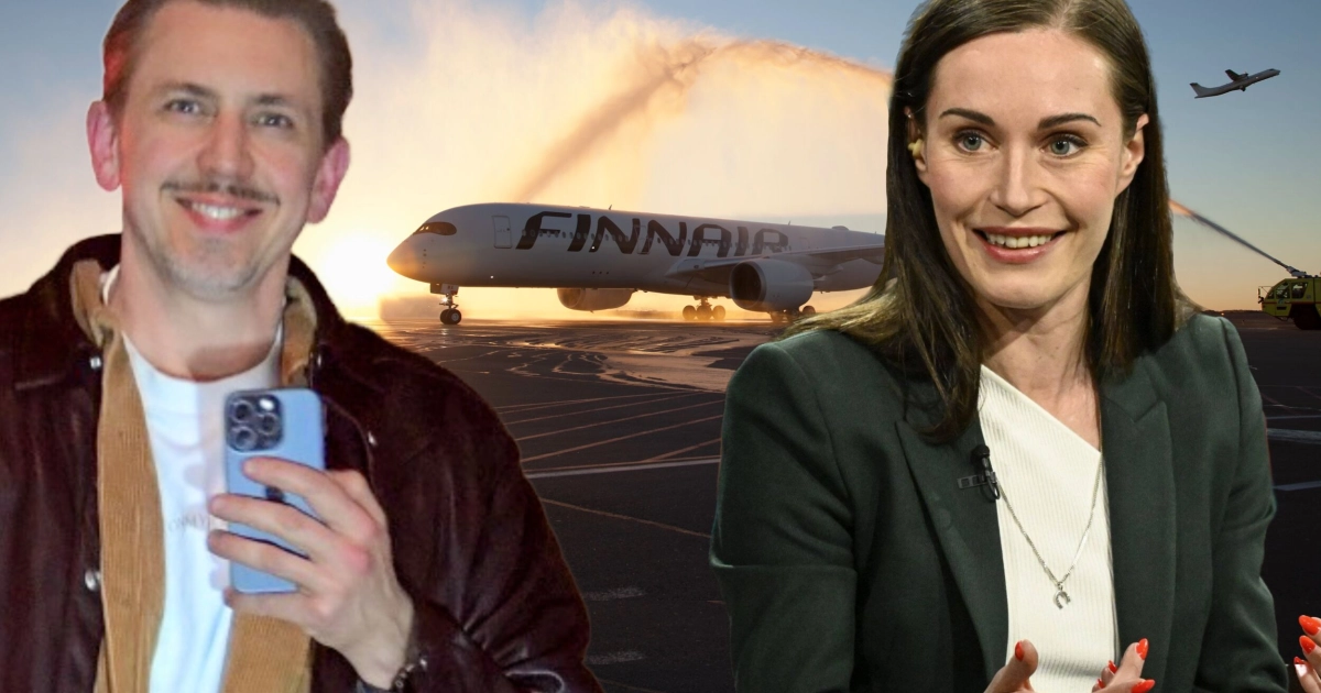 Sanna Marin ja Joni Willberg: Välikohtaus Finnairin bisnesluokassa