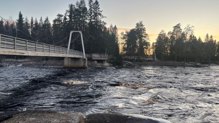 Koitelinkoski Kiimingissä Pohjois-Pohjanmaalla lokakuussa 2023.