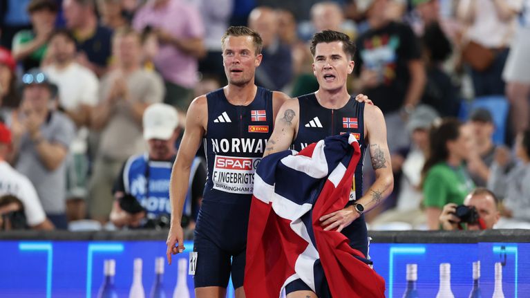  Jakob Ingebrigtsen ja Filip Ingebrigtsen EM-kisoissa.
