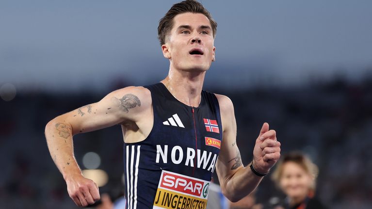 Jakob Ingebrigtsen EM-kisoissa 2026.