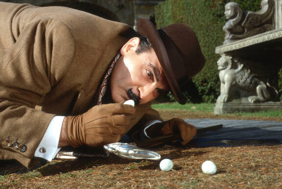 Näyttelijä David Suchet, Hercule Poirot.