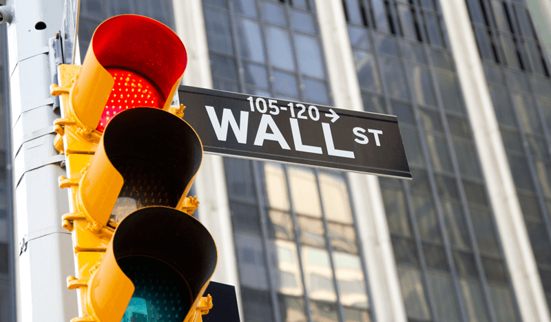 Wall Street osakemarkkinat taantuma kurssilasku
