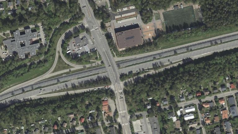 Ilmakuva Länsi-Pakilasta vuodelta 2025.