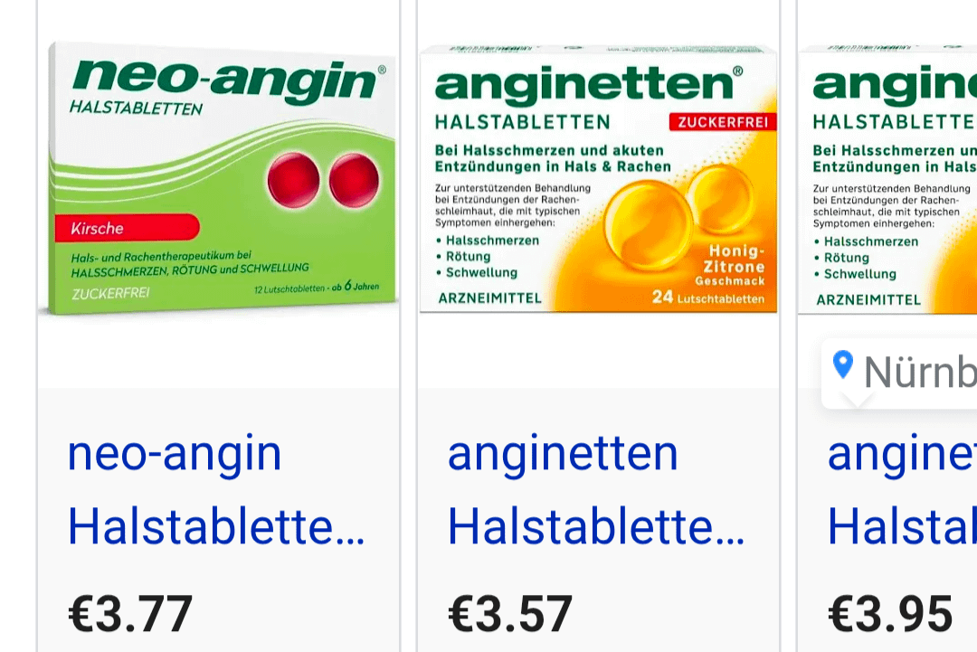Soar throat bonbon: alternative for neo-angin