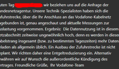 Got an answer from Bundesnetzagentur but Vodafone told me otherwise when i had a call with them