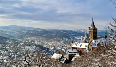 Schloß Wernigerode with Brocken in the background