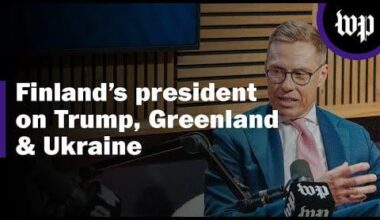 Finnish president on Trump, Greenland and the war in Ukraine