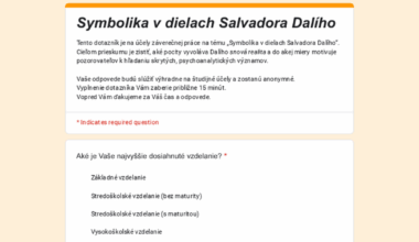 [15+][10m] Symbolika v dielach Salvadora Dalího - [All]