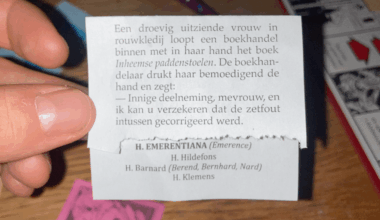 Snapt iemand deze kalender mop?