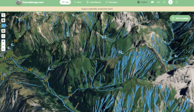 I made you the Google Maps for Waterfalls!