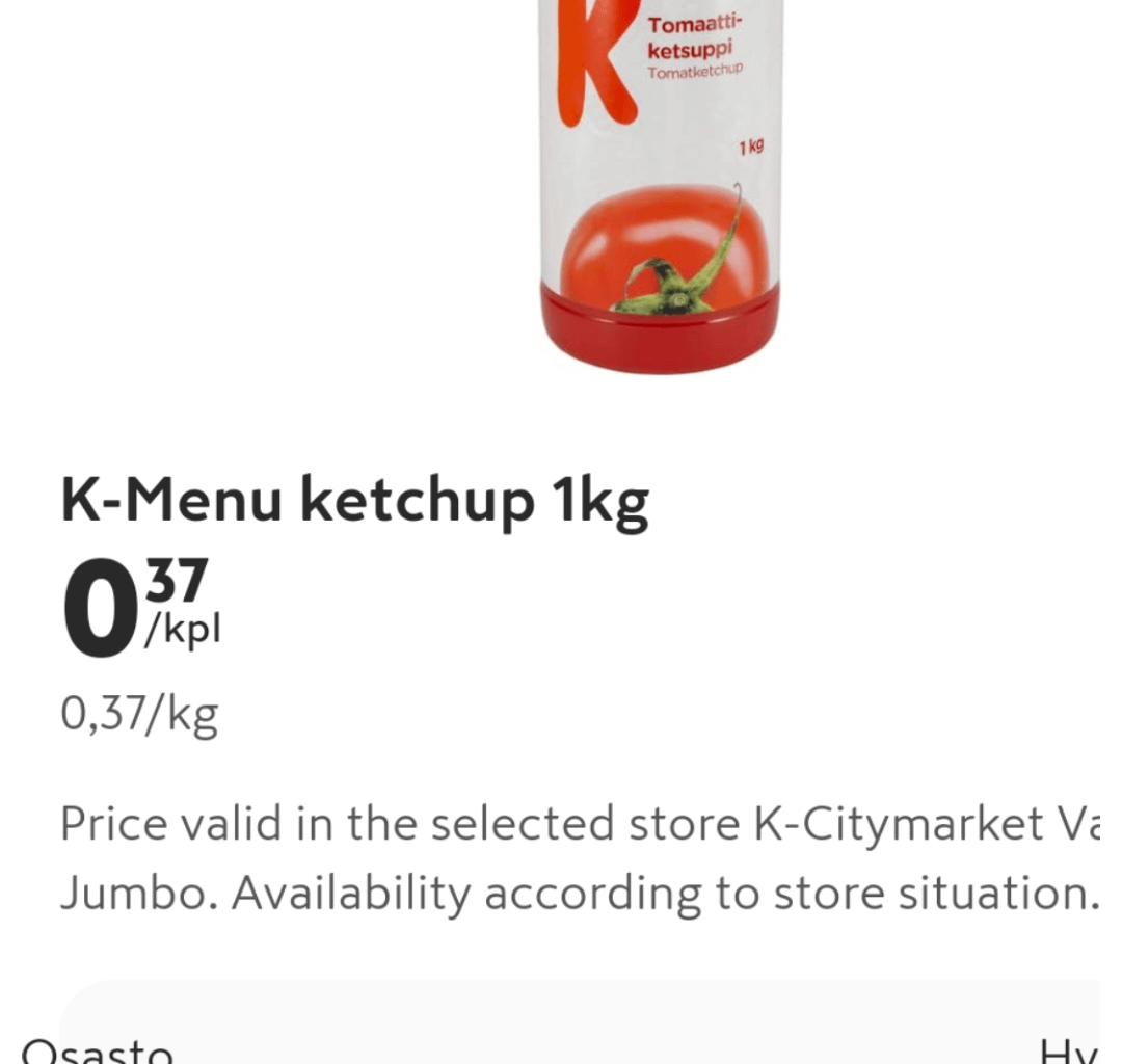 The best and also cheapest ketchup!