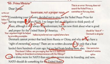 Oznámkování Trumpova dopisu Norským premiérem