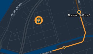 Var fan är min spårvagn påväg?