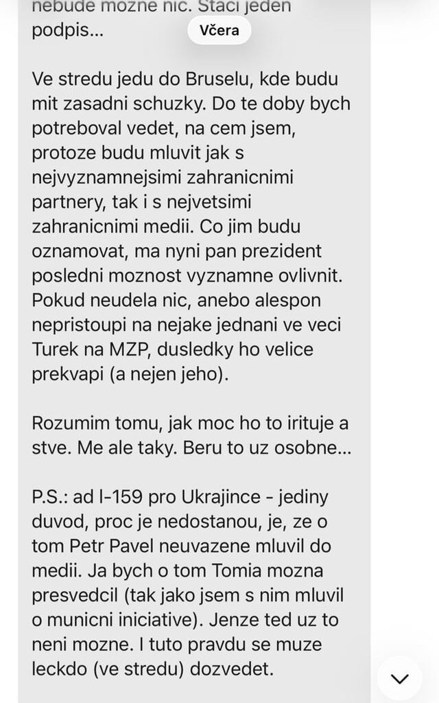 Macinka vyhrožuje Pavlovi