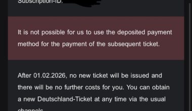 Cancellation of the Deutschlandticket