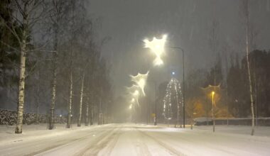 Helsinki is slowly turning into a winter wonderland