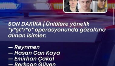 Gözaltı haberlerimiz geldi