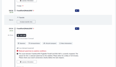 Advice on this train trip due to weather cancellations