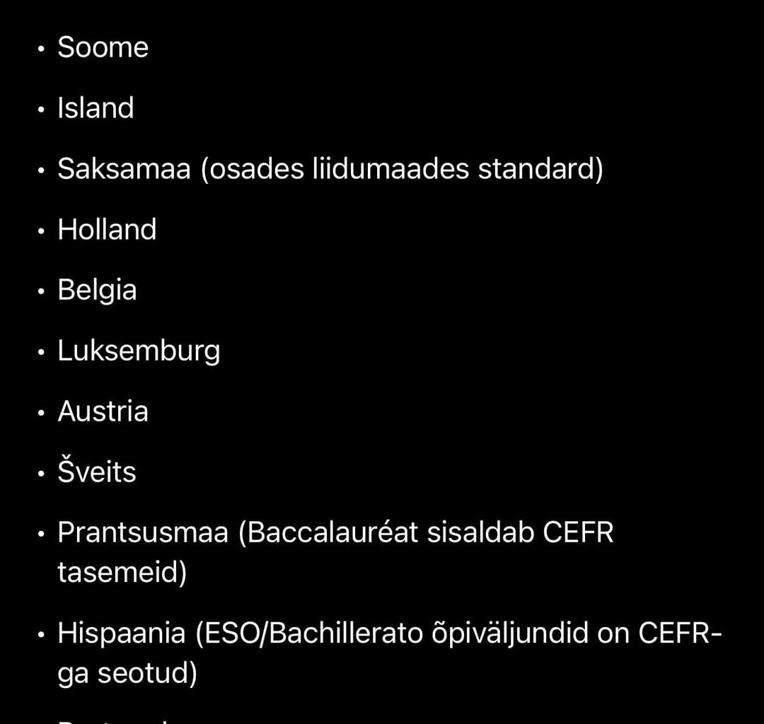 Miks eesti gümnaasiumid CEFR keeletaset ei väljasta?