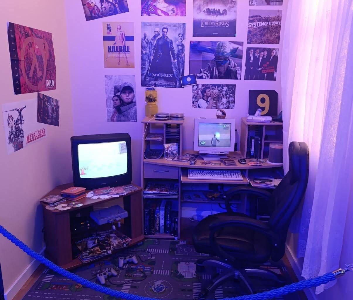 A replica of a common childrens bedroom from the 2000s is now displayed in a video game museum in Zagreb, Croatia.