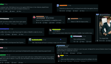 Predikcije ko će pobediti na /r/tennis dan pre meča Sinner-Djokovic