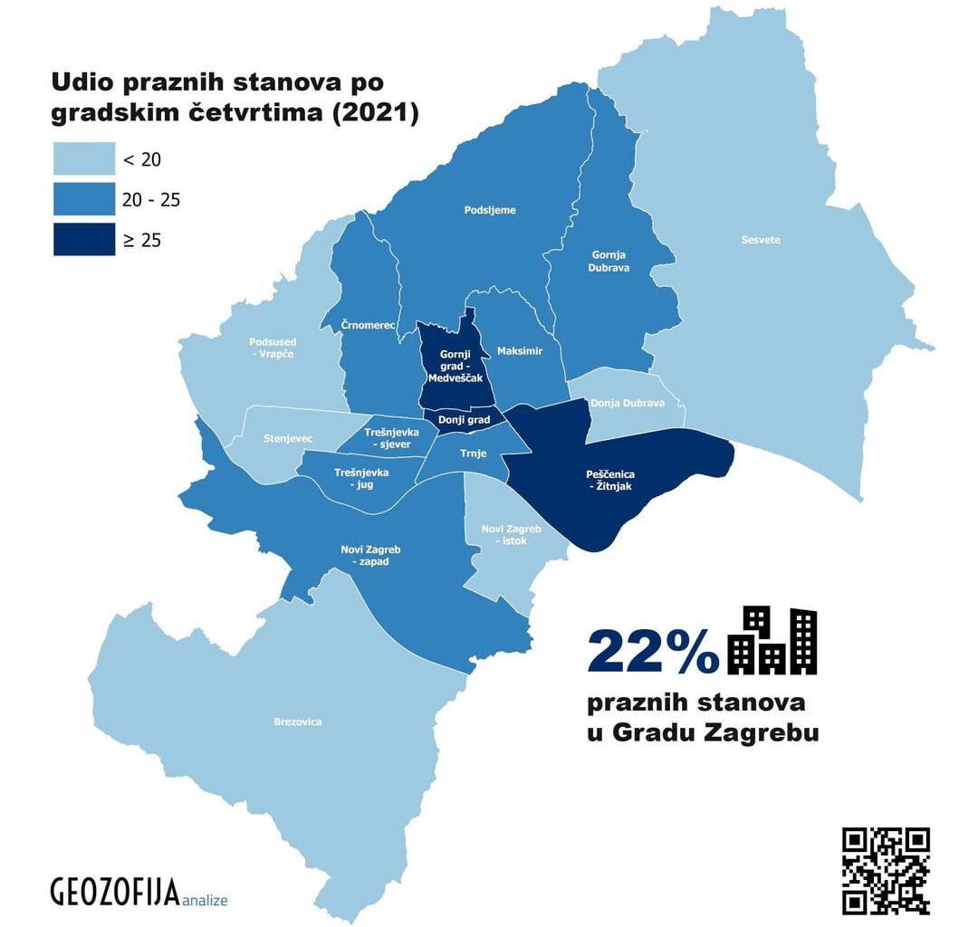 Prazni stanovi u Gradu Zagrebu