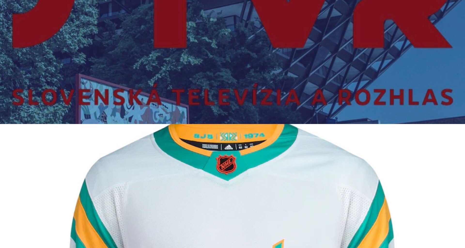 STVR nove logo vs. San Jose Sharks reverse retro dres