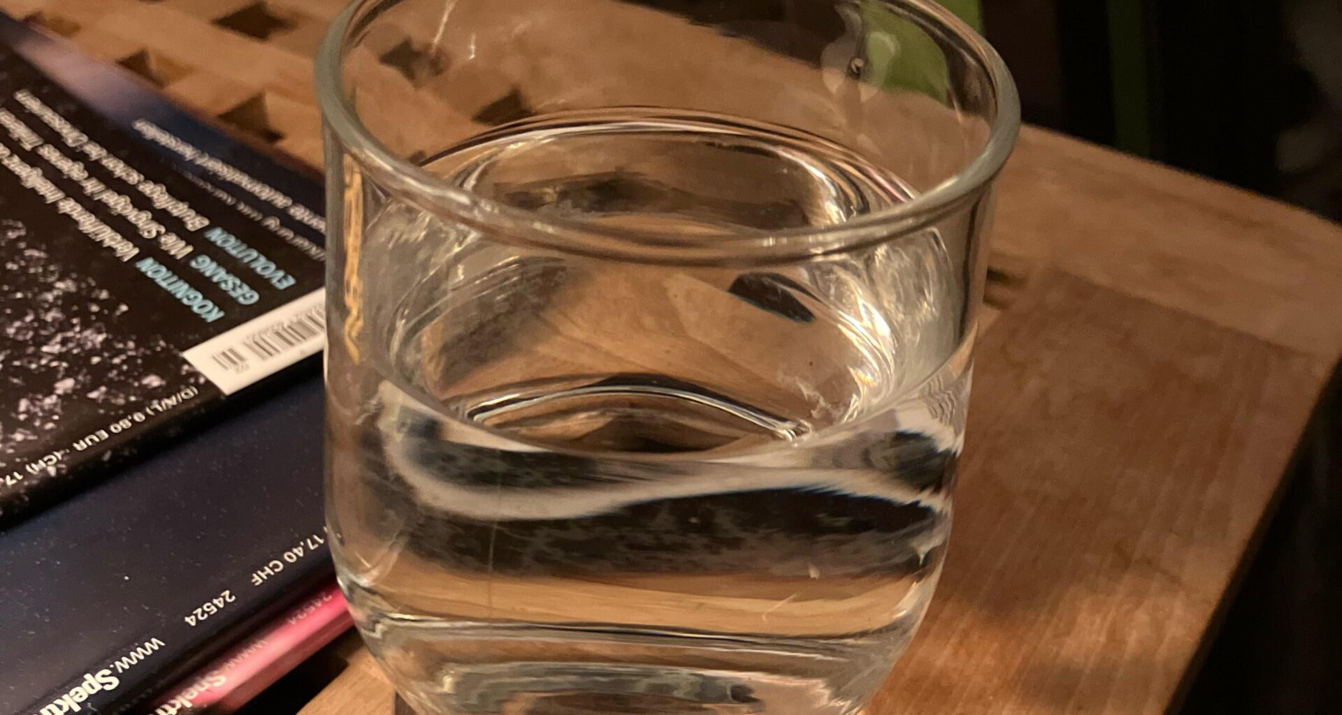 Cleaning empty mustard packaging and using them as glasses