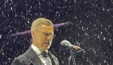 Stubb’s face shows exactly how winter feels in Oulu