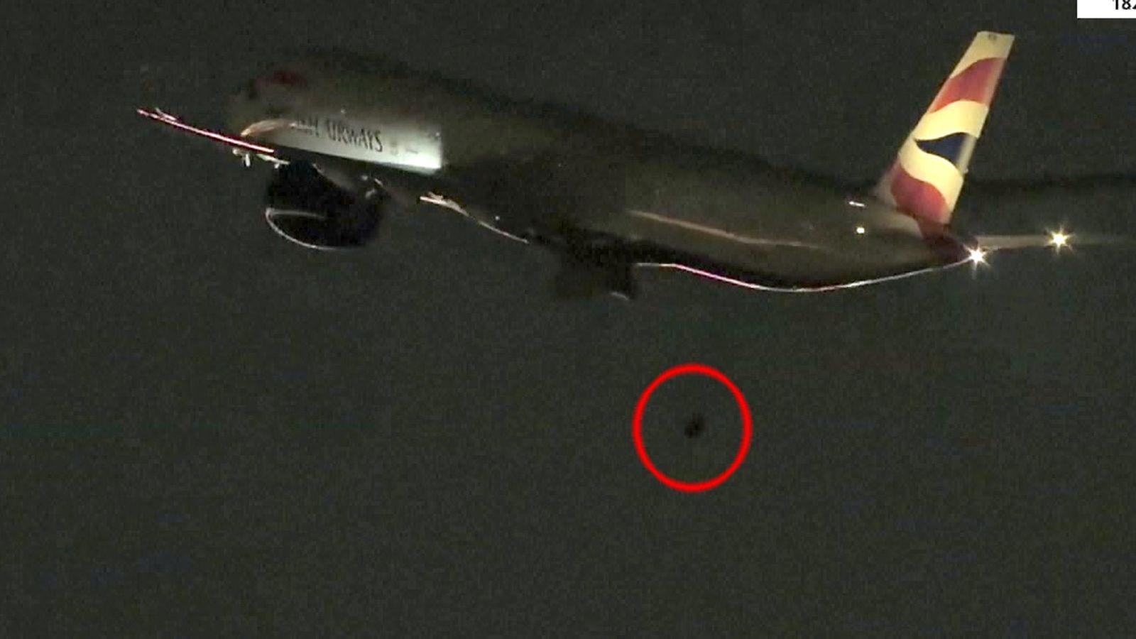 British Airways flight to London loses wheel during take-off