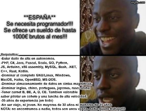 Mercado laboral y estas cosas