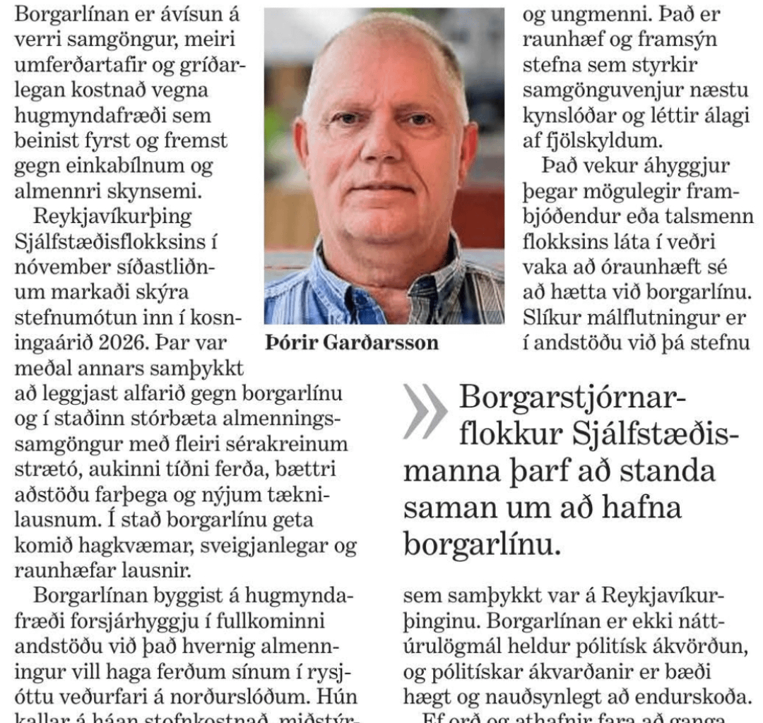 Enga helvítis Borgarlínu, bara betri almenningssamgöngur