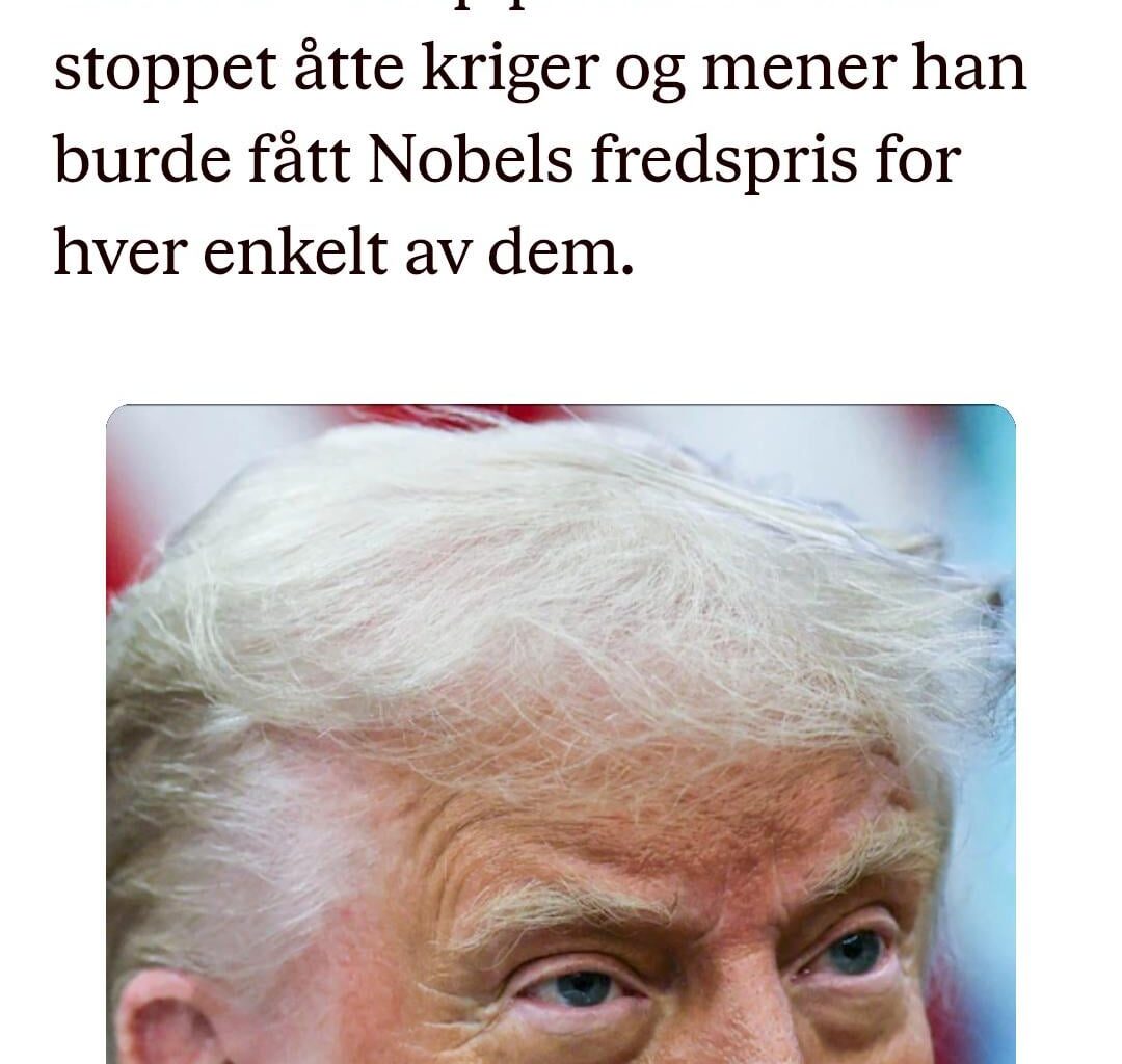 Trump out against Norway......again
