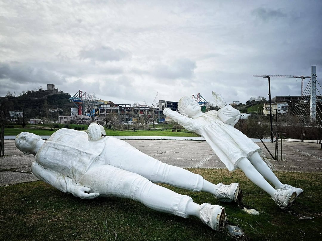 Cenário de destruição zona de Leiria