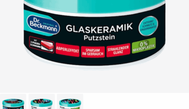 Stain removal from a glass top