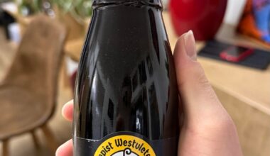 Finally got around to tasting the legendary Westvleteren 12 in no other than my Fourchette glass (sorry, again…). I love how smooth it feels despite its ABV. I also definitely tasted the chocolate in it. Very nice experience overall, keep the recommendations coming!