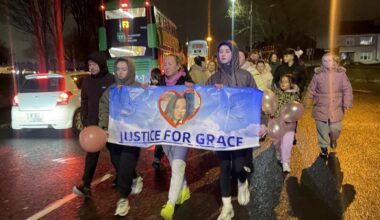 Mother of girl hit by scrambler joins hundreds on march