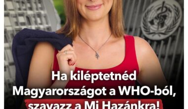 Dúró Dóra azzal kampányol hogy kiléptetnék az országot a WHO-ból (is) 🤡