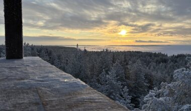 Great views at Runtelinharjun näköalatorni (Oulu)