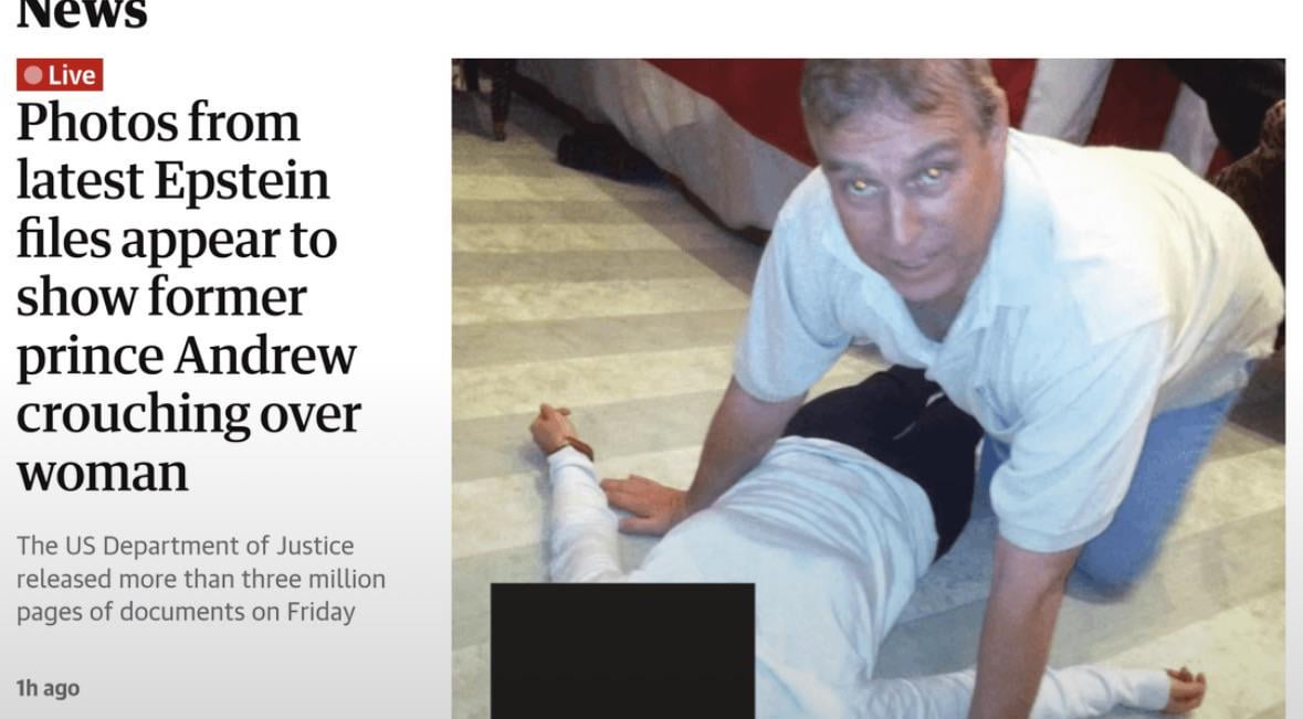 L’ancien prince Andrew chez Epstein