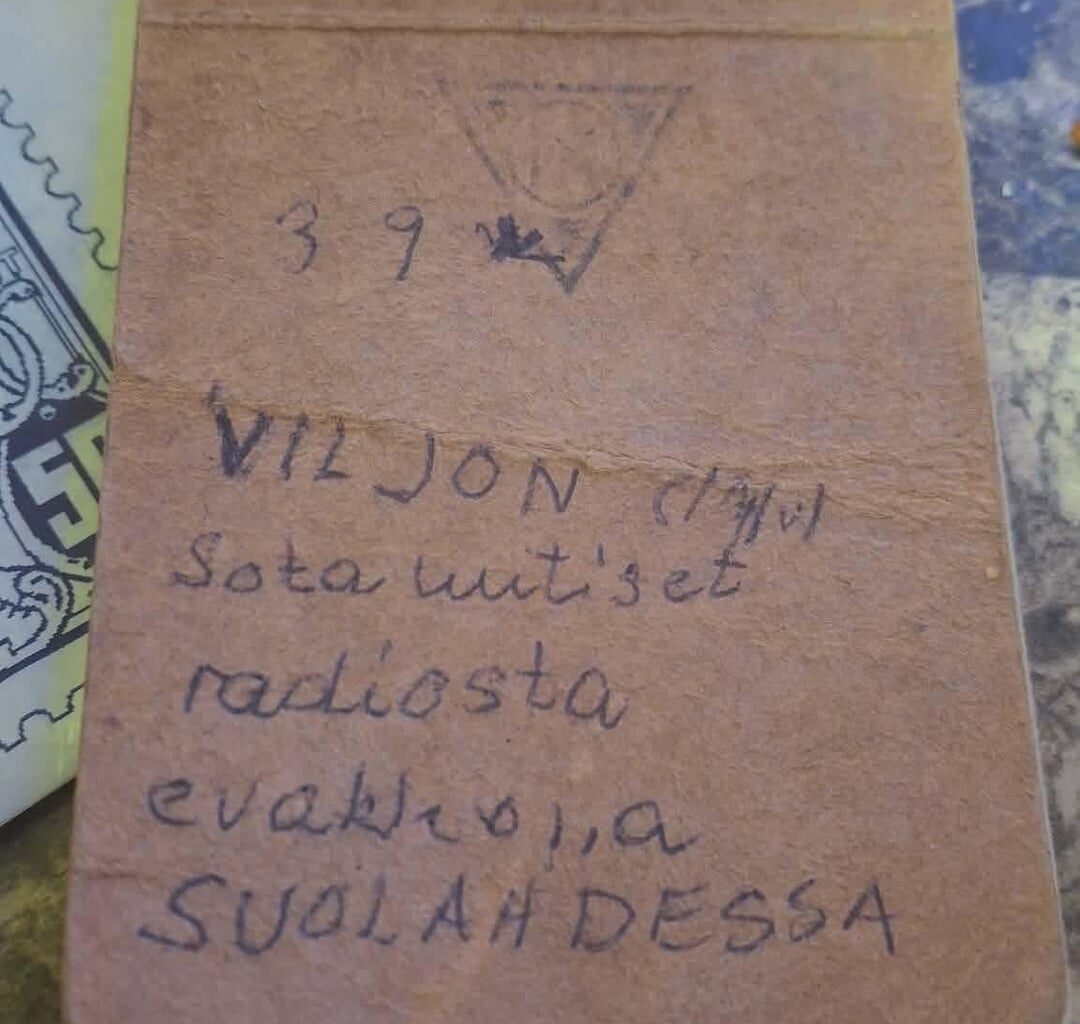 Papa’s war journal from 1939.