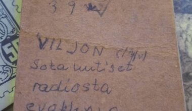 Papa’s war journal from 1939.