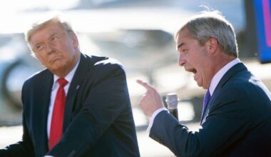 Nigel Farage racks up £151,000 in donor-funded flights to support Donald Trump